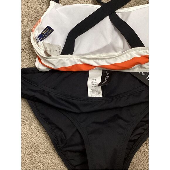 New. POLO & La Blanca stripe bikini. Small. Retails $169 - Picture 8 of 8